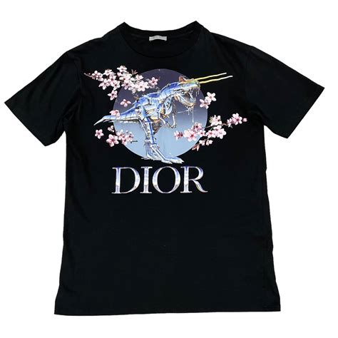 dior dinosaur|dior sorayama tyrannosaurus shirt.